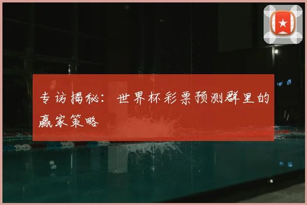 专访揭秘：世界杯彩票预测群里的赢家策略